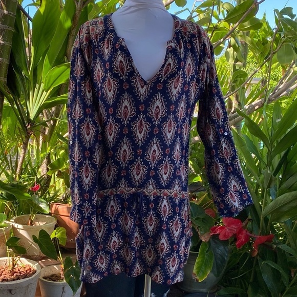 Dee elle Super Darling tunic w/drawstring looks like a short romper - Picture 1 of 16
